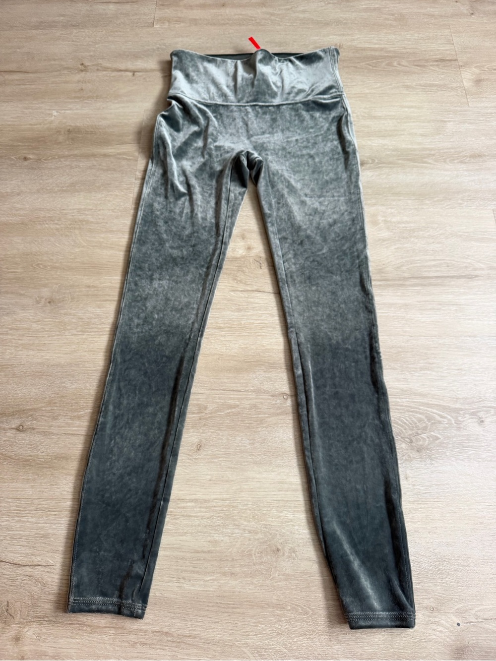 SPANX Velvet Leggings Olive Green High Waist WOMEN SZ M